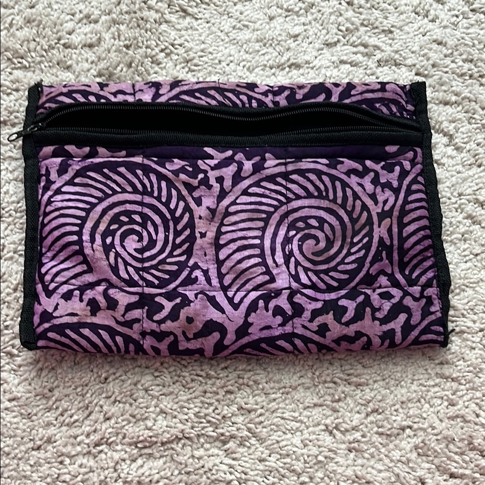 Handcrafted Shell Pouch 🥹Purple Lilac Shells